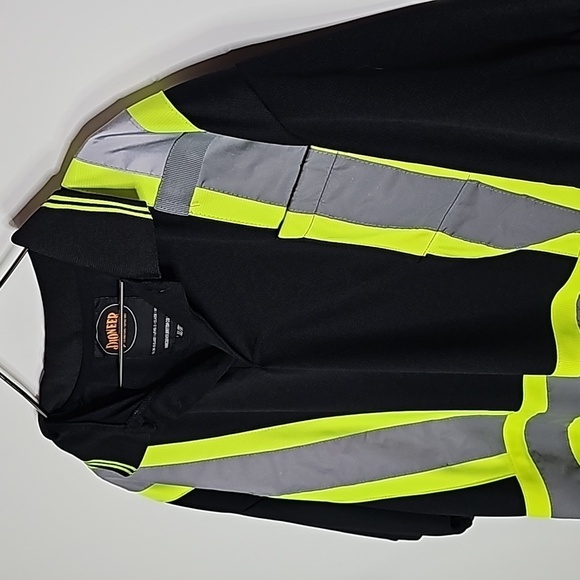 Pioneer XL black reflective class 1 level 2 storm master traffic short sleeve - Picture 3 of 7